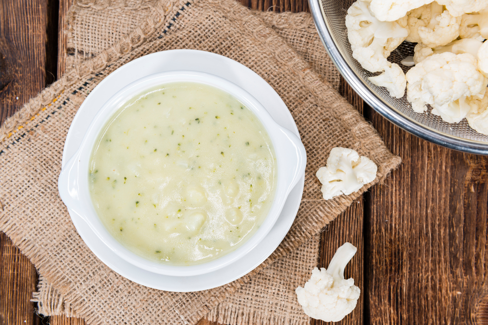 creamy healthy recipe califlower soup